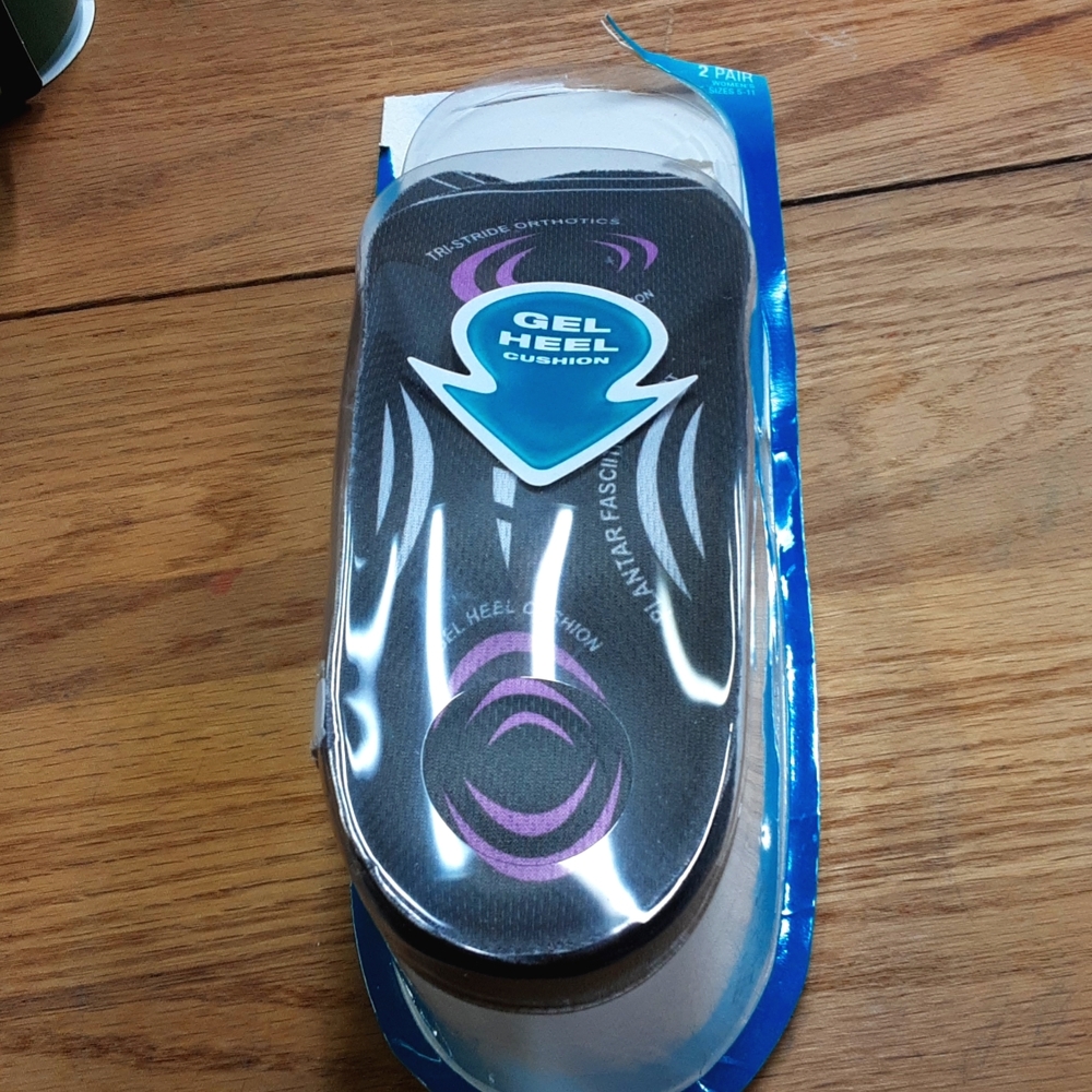 Gel Heel Cushion With Tri Stride Orthotics